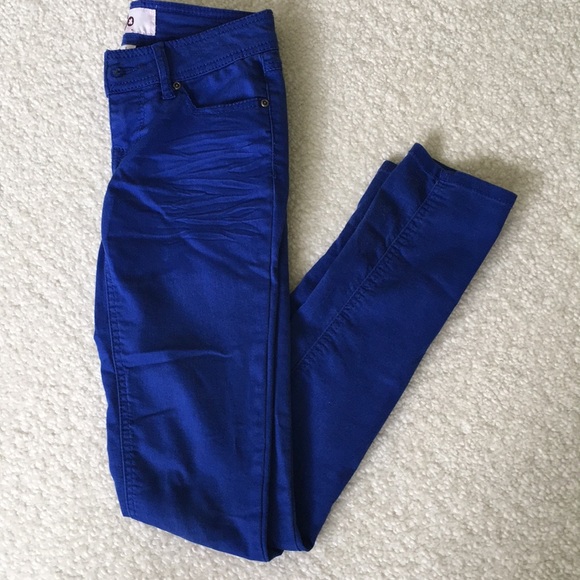 Jeans Pants Blue low rise skinny 5 pocket  junior jeans pants - Picture 2 of 8